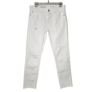 Pilcro And The Letterpress Women Jeans, Distressed Slim Boyfriend Jeans, Sz 30